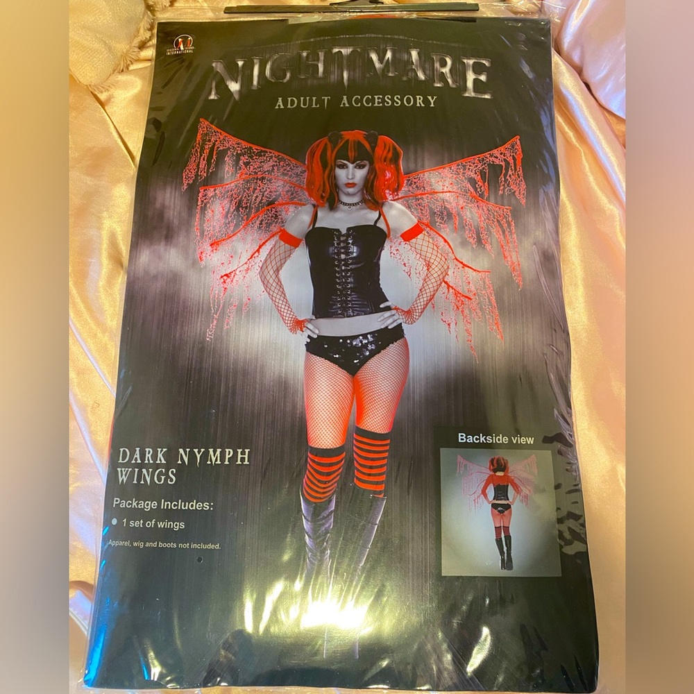 Dark Nymph Wings in Red